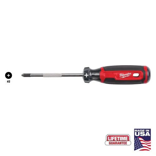 Milwaukee MT204 #2 PHILLIPS 10" CUSHION GRIP SCREWDRIVER (USA)