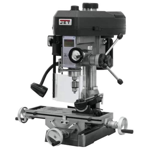Jet 350017 1 HP Milling/?Drilling Machine with R8 Taper and Worklight, 12-?Speed, 115-?Volt, JMD-?15