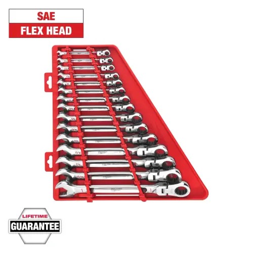 15PC SAE FLEX HEAD RATCHETING
