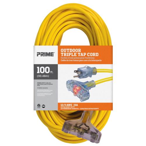 100' 12/3 CORD TRI-TAP