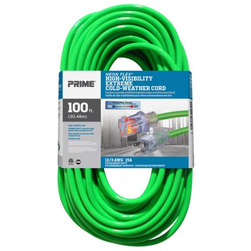 100' 12/3 LIGHTED GREEN