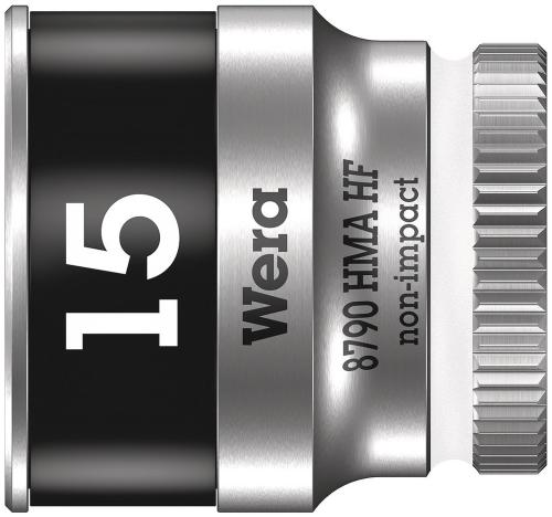 Wera Tool 5003010001 8790 HMA HF Zyklop socket with 1/4" drive with holding function, 15 x 23 mm