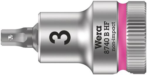Wera Tool 5003030001 8740 B HF Zyklop bit socket with holding function, 3/8" drive, 3 x 35 mm