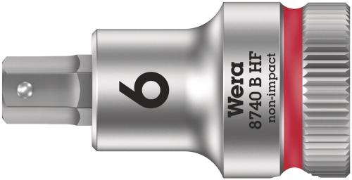 Wera Tool 5003035001 8740 B HF Zyklop bit socket with holding function, 3/8" drive, 6 x 35 mm