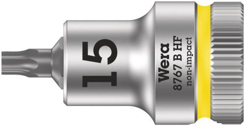 Wera Tool 5003060001 8767 B HF TORX® Zyklop bit socket with holding function, 3/8" drive, TX 15 x 35 mm