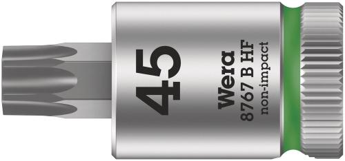 Wera Tool 5003070001 8767 B HF TORX® Zyklop bit socket with holding function, 3/8" drive, TX 45 x 38.5 mm