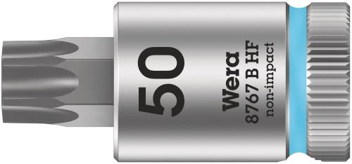 Wera Tool 5003072001 8767 B HF TORX® Zyklop bit socket with holding function, 3/8" drive, TX 50 x 38.5 mm