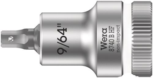 Wera Tool 5003082001 8740 B HF Zyklop bit socket with holding function, 3/8" drive, 9/64" x 35 mm