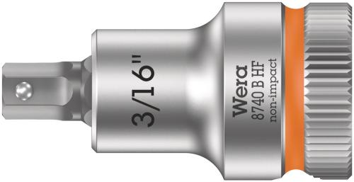 Wera Tool 5003085001 8740 B HF Zyklop bit socket with holding function, 3/8" drive, 3/16" x 35 mm
