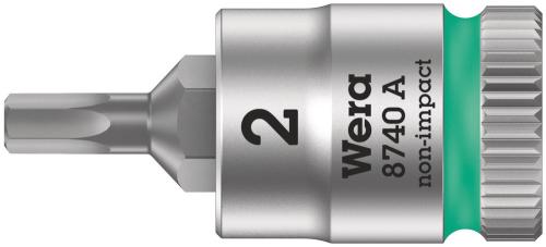 Wera Tool 5003330001 8740 A Zyklop bit socket, 1/4" drive, 2 x 28 mm