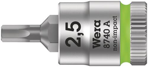 Wera Tool 5003331001 8740 A Zyklop bit socket, 1/4" drive, 2.5 x 28 mm