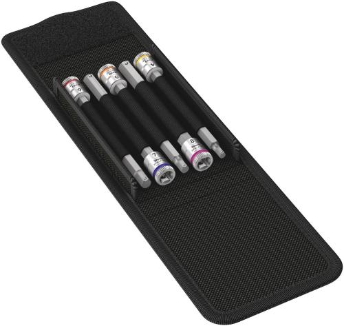Wera Tool 5003345001 8740 A HF 1 Zyklop bit socket set with holding function, 1/4" drive, 5 pieces