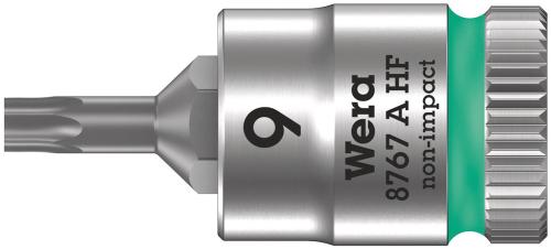 Wera Tool 5003361001 8767 A HF TORX® Zyklop bit socket with holding function, 1/4" drive, TX 9 x 28 mm