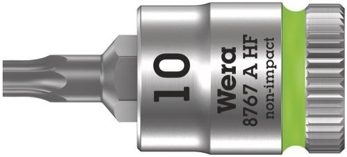 Wera Tool 5003362001 8767 A HF TORX® Zyklop bit socket with holding function, 1/4" drive, TX 10 x 28 mm