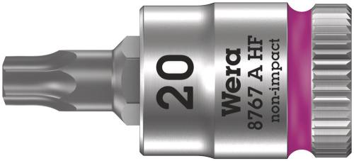 Wera Tool 5003364001 8767 A HF TORX® Zyklop bit socket with holding function, 1/4" drive, TX 20 x 28 mm