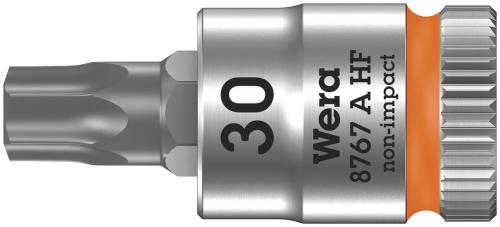 Wera Tool 5003369001 8767 A HF TORX® Zyklop bit socket with holding function, 1/4" drive, TX 30 x 28 mm