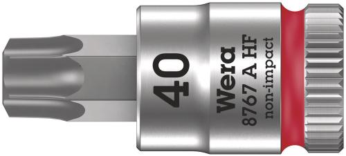 Wera Tool 5003371001 8767 A HF TORX® Zyklop bit socket with holding function, 1/4" drive, TX 40 x 28 mm