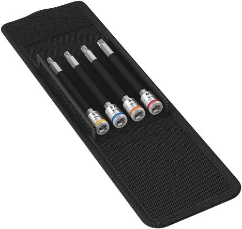 Wera Tool 5003375001 8767 A TORX® HF 1 Zyklop bit socket set with holding function, 1/4" drive, 4 pieces