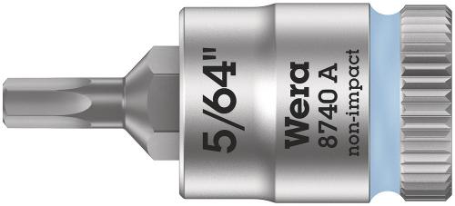 Wera Tool 5003380001 8740 A Zyklop bit socket, 1/4" drive, 5/64" x 28 mm