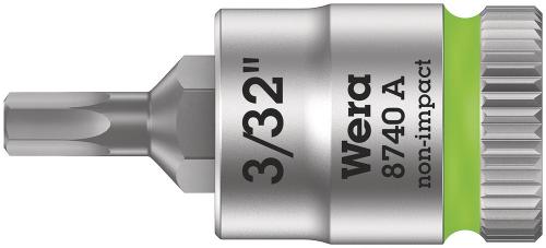 Wera Tool 5003381001 8740 A Zyklop bit socket, 1/4" drive, 3/32" x 28 mm
