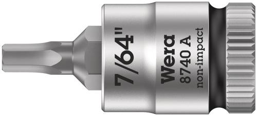 Wera Tool 5003382001 8740 A Zyklop bit socket, 1/4" drive, 7/64" x 28 mm