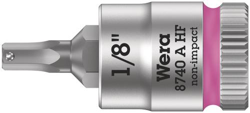 Wera Tool 5003383001 8740 A HF Zyklop bit socket with holding function, 1/4" drive, 1/8" x 28 mm