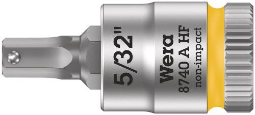 Wera Tool 5003385001 8740 A HF Zyklop bit socket with holding function, 1/4" drive, 5/32" x 28 mm