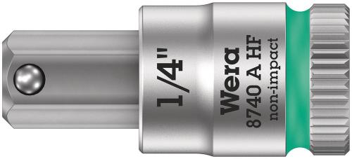 Wera Tool 5003388001 8740 A HF Zyklop bit socket with holding function, 1/4" drive, 1/4" x 28 mm