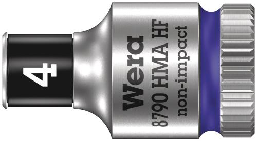 Wera Tool 5003717001 8790 HMA HF Zyklop socket with 1/4" drive with holding function, 4 x 23 mm