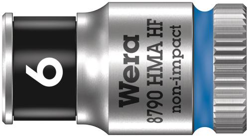 Wera Tool 5003721001 8790 HMA HF Zyklop socket with 1/4" drive with holding function, 6 x 23 mm