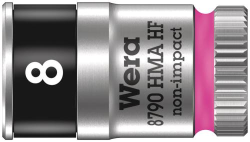 Wera Tool 5003723001 8790 HMA HF Zyklop socket with 1/4" drive with holding function, 8 x 23 mm