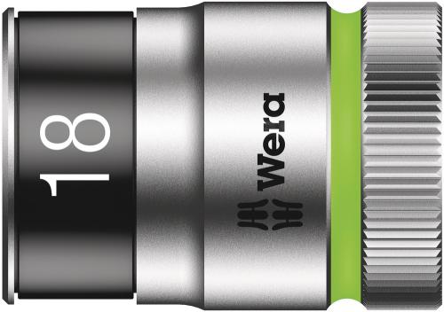 Wera Tool 5003738001 8790 HMC HF Zyklop socket with 1/2" drive with holding function, 18 x 37 mm