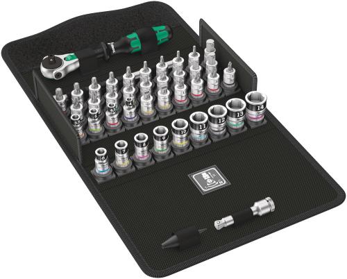 Wera Tool 5003755001 8100 SA All-in Zyklop Speed Ratchet Set, 1/4" drive, with holding function, metric, 42 pieces