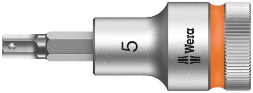 Wera Tool 5003821001 8740 C HF Zyklop bit socket with 1/2" drive with holding function, 5 x 60 mm