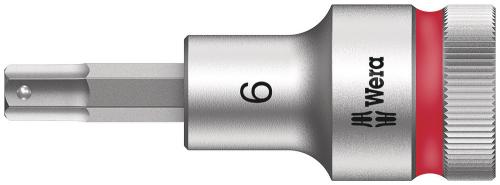 Wera Tool 5003822001 8740 C HF Zyklop bit socket with 1/2" drive with holding function, 6 x 60 mm