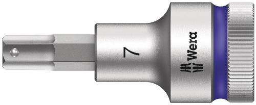 Wera Tool 5003823001 8740 C HF Zyklop bit socket with 1/2" drive with holding function, 7 x 60 mm