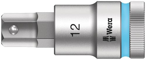 Wera Tool 5003826001 8740 C HF Zyklop bit socket with 1/2" drive with holding function, 12 x 60 mm