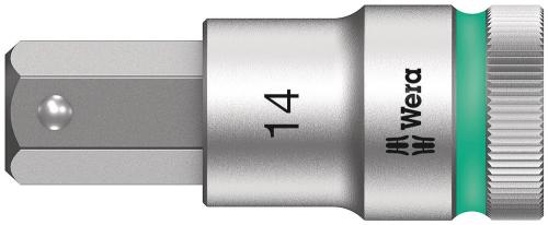 Wera Tool 5003827001 8740 C HF Zyklop bit socket with 1/2" drive with holding function, 14 x 60 mm
