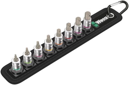 Wera Tool 5003881001 Belt A 2 Zyklop In-Hex-Plus bit socket set with holding function, 1/4" drive, 8 pieces