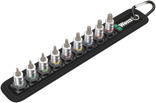Wera Tool 5003882001 Belt A 3 TORX® HF Zyklop bit socket set with holding function, 1/4" drive, 9 pieces