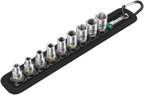 Wera Tool 5003883001 Belt A 4 Zyklop socket set, 1/4" drive, 9 pieces