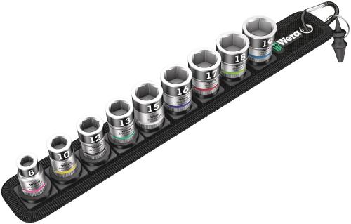 Wera Tool 5003970001 Belt B 1 Zyklop socket set with holding function, 3/8" drive, 10 pieces