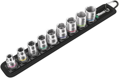 Wera Tool 5003973001 Belt B 4 Zyklop socket set, 3/8" drive, 9 pieces