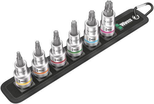 Wera Tool 5003997001 Belt C 3 TORX® HF Zyklop bit socket set with holding function, 1/2" drive, 6 pieces