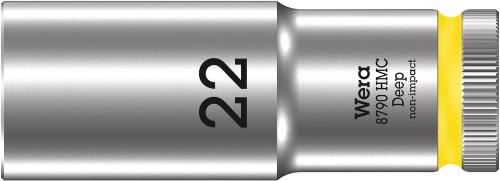 Wera Tool 5004562001 8790 HMC Deep socket with 1/2" drive, 22 x 83 mm