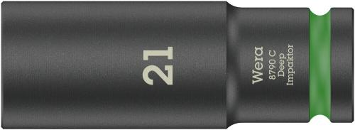 Wera Tool 5004837001 8790 C Impaktor Deep socket with 1/2" drive, 21 x 83 mm
