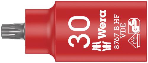 Wera Tool 5004923001 8767 B VDE HF TORX® Zyklop bit socket, insulated, with holding function, 3/8" drive, TX 30 x 55 mm