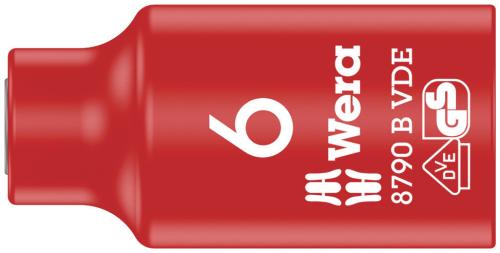 Wera Tool 5004950001 8790 B VDE Zyklop 3/8" socket, insulated, 6 x 46 mm