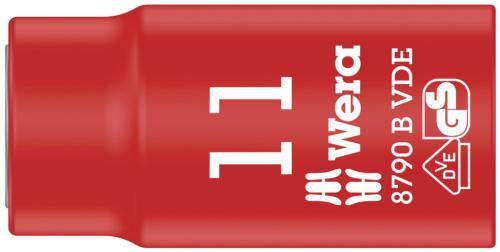 Wera Tool 5004955001 8790 B VDE Zyklop 3/8" socket, insulated, 11 x 46 mm