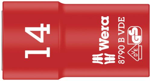 Wera Tool 5004958001 8790 B VDE Zyklop 3/8" socket, insulated, 14 x 46 mm